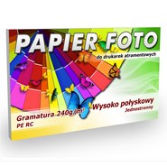 Papier Foto 10x15cm 240g/m2 100ark Wysoko połyskowy PE RC