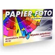 Papier Foto 9x13cm 300g/m2 100ark Wysoko połyskowy PE RC