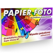 Papier Foto A5 260g/m2 50ark Wysoko połyskowy SG BP