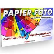 Papier Foto A3 200g/m2 50ark Wysoko połyskowy Dwustronny