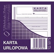 Druk KARTA URLOPOWA 2/3 A6 (507-6)