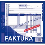 Druk FAKTURA VAT 2/3 A4 PEŁNA +2 kopie (102-XE)