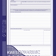 Druk KWESTIONARIUSZ OSOBOWY dla pracownika (504-B1)