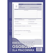 Druk KWESTIONARIUSZ OSOBOWY dla pracownika (504-B)