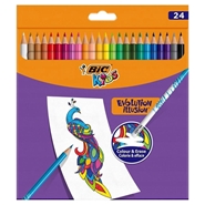 Kredki BIC Kids Evolution Illusion 24 ścieralne