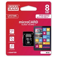 Karta pamięci microSD GoodRam 8GB Class 10 + Adapter SD