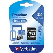 Karta pamięci microSD Verbatim 32GB Class 10 + Adapter