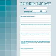 Druk DZIENNIK BUDOWY A4 (603-1Z)