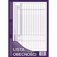 Druk LISTA OBECNOŚCI A4 (506-1)