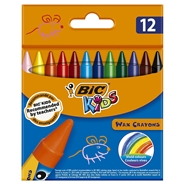 Kredki BIC Kids Wax Crayons 12 świecowe
