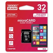Karta pamięci microSD GoodRam 32GB Class 10 + Adapter SD