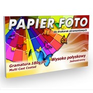 Papier Foto 10x18cm HD 180g/m2 50ark Wysoko połyskowy MCC