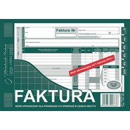 Druk FAKTURA VAT BRUTTO A5 (123-3E) pozioma