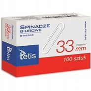 Spinacze Tetis 33mm GS140-C