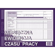 Druk MIESIĘCZNA EWIDENCJA CZASU PRACY (526-1)